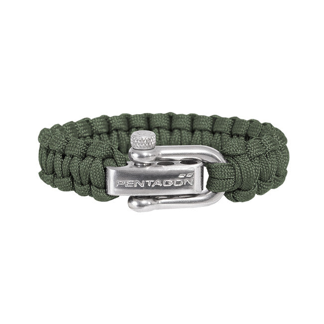 Pentagon Armband paracord, grün