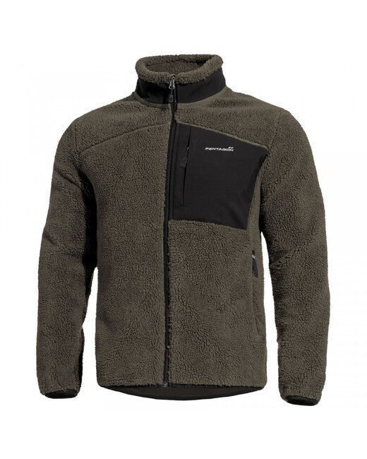 Pentagon Herren Fleecejacke Summit Sherpa, grün