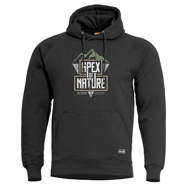 Pentagon Herren- Kapuzenpullover Apex Of Nature, schwarz