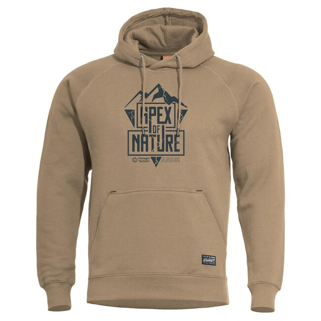 Pentagon Herren- Kapuzenpullover Apex Of Nature, braun