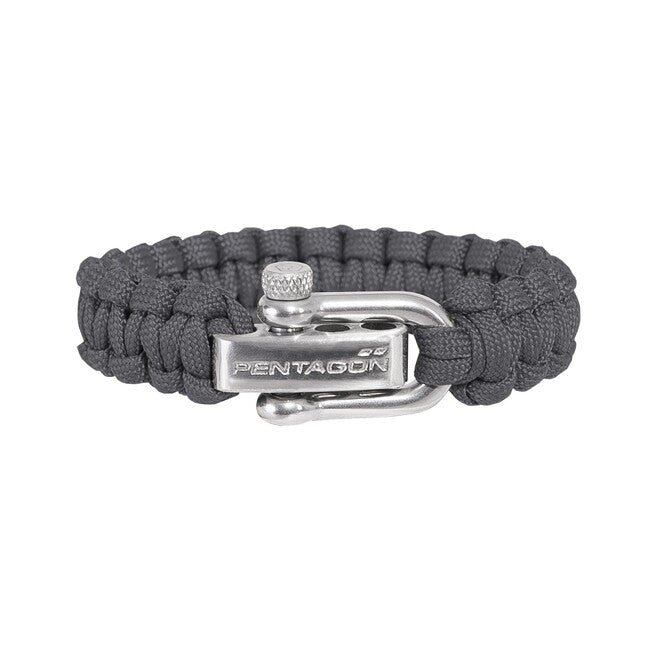 Pentagon parakord Armband 2.0, grau