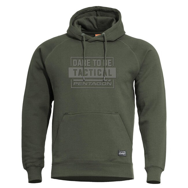 Pentagon Kapuzenpullover Dare To Be Tactical, camo green