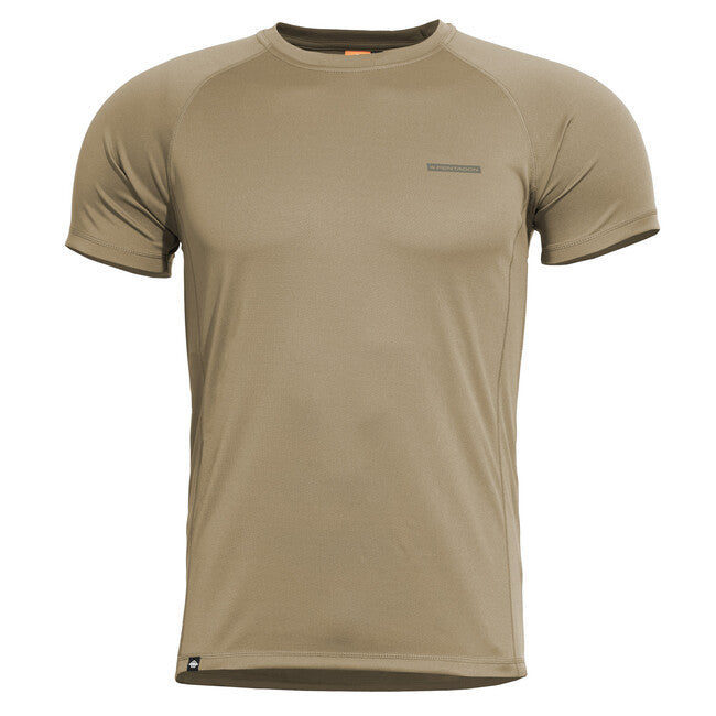 Pentagon Kompressions- T-Shirt Quick Dry-Pro, coyote