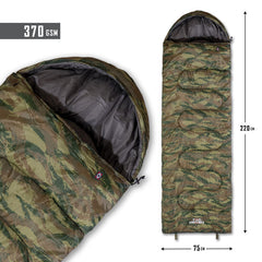 Pentagon Schlafsack Major 0°C/+10°C, camoGreen
