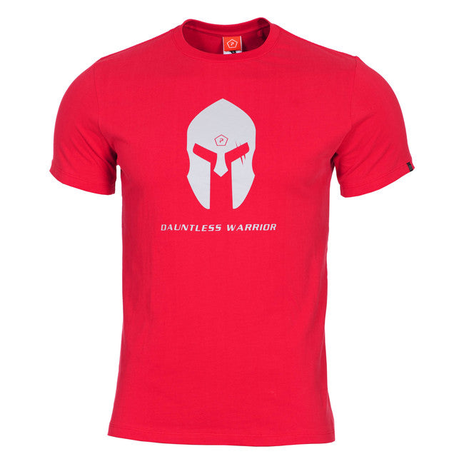 Pentagon kurz T-Shirt Spartan Helmet, rot