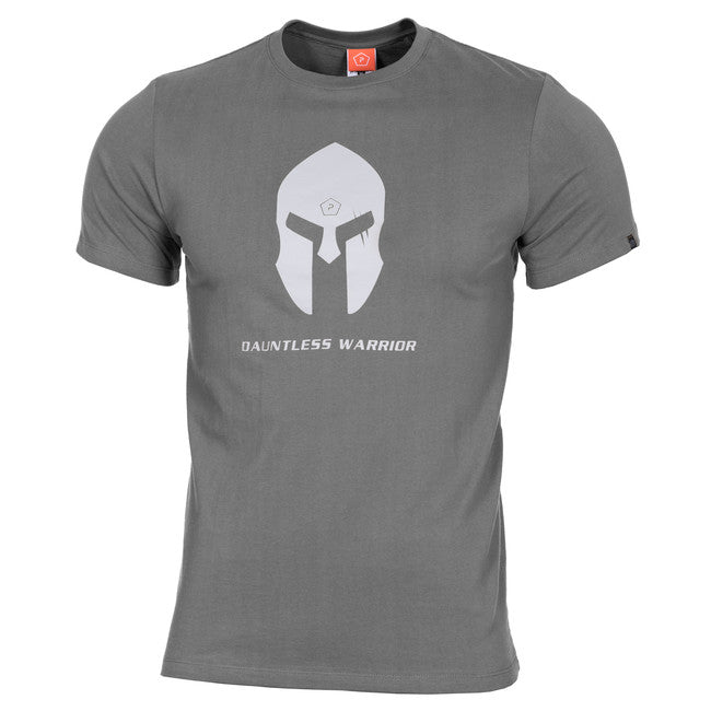 Pentagon T-Shirt Spartan Helmet, grau