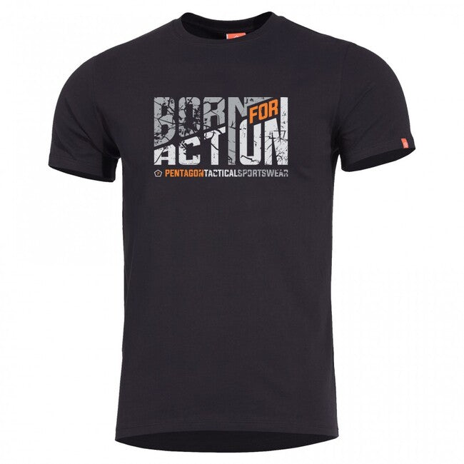 Pentagon T-Shirt Born for Action, schwarz