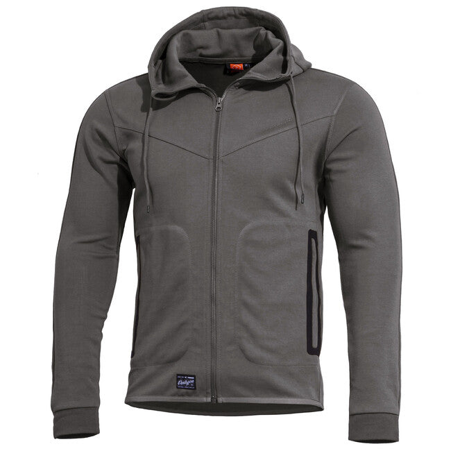 Pentagon Herren- Kapuzenpullover Pentathlon 20, Cinder Grey