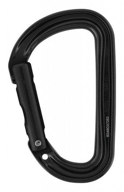 Petzl SMD WALL karabiner D ohne verriegelungssystem schwarz