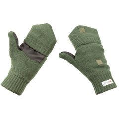 MFH Gestrickte Fäustlinge mit 3M™ Thinsulate™ Isolierung, OD grün