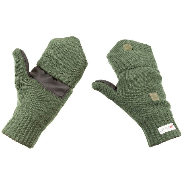 MFH Gestrickte Fäustlinge mit 3M™ Thinsulate™ Isolierung, OD grün