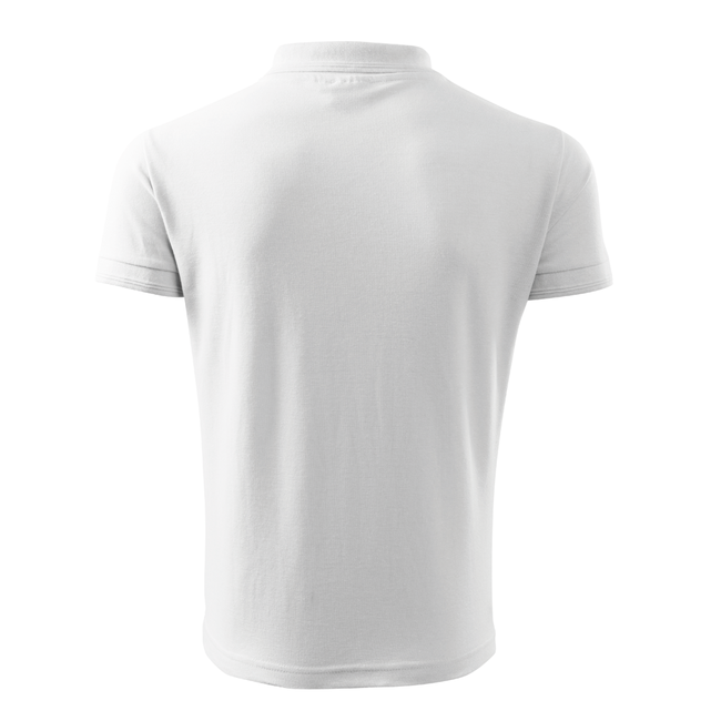 DRAGOWA Polo-Shirt kleines farbiges slowakisches Wappen, weiß 200g/m2