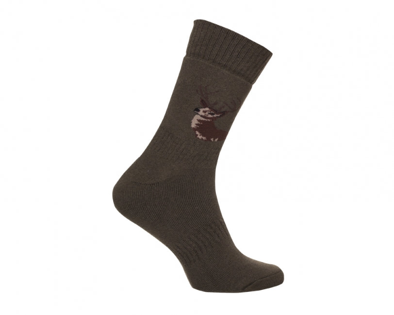 O&T Socken polovnicke polovysoke 3 pary, oliv
