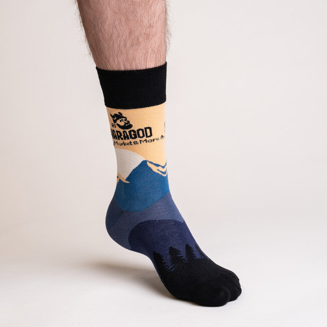 WARAGOD Stromper Outdoor socken, schwarz