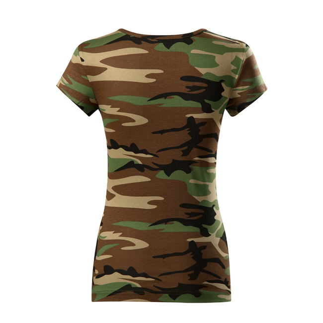 DRAGOWA damen Kurzshirt army, camouflage 150g/m2
