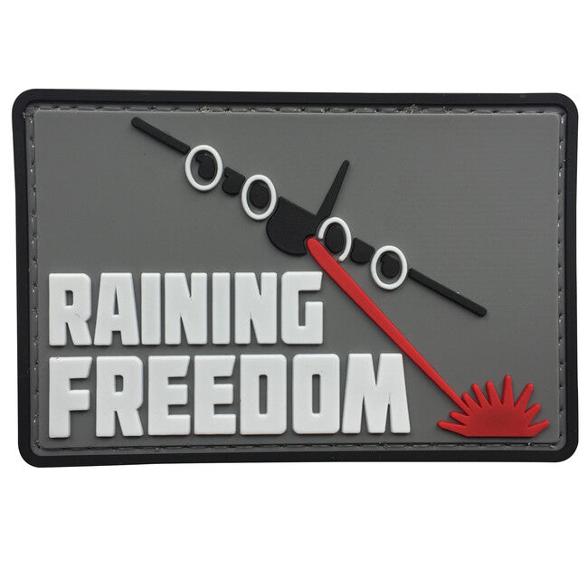 WARAGOD Raining Freedom PVC Aufnäher Rot