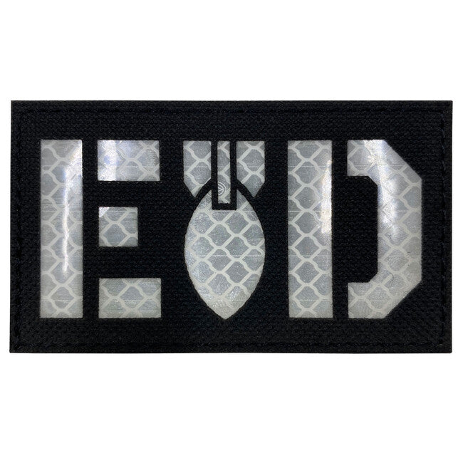 WARAGOD Reflektierender EOD Aufnäher Schwarz