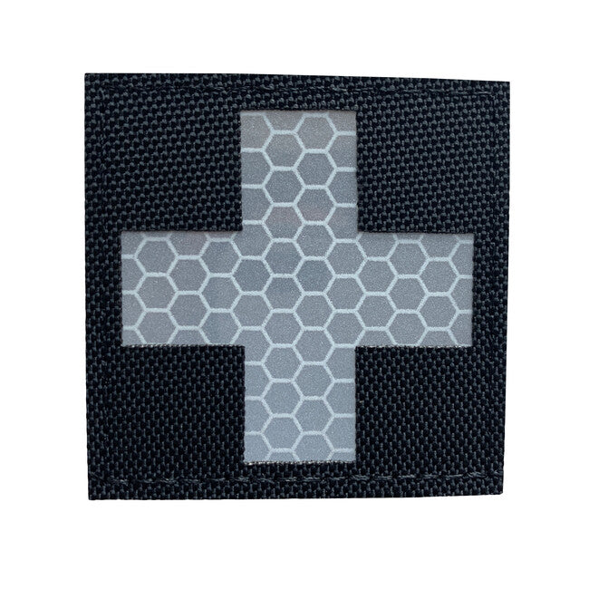 WARAGOD Reflektierende Stoff Kreuz Medic Patch Schwarz und Weiß