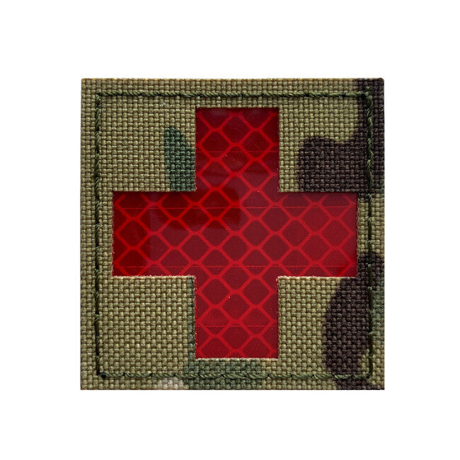 WARAGOD Reflektierende Stoff Kreuz Medic Patch Multicam
