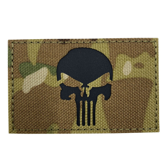 WARAGOD Punisher Reflektierendes Gewebe Patch Multicam