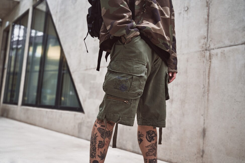 Brandit Savage Vintage Shorts, Swedisch camo