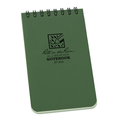 Rite in the Rain Nr. 935 All Weather Notebook Grün