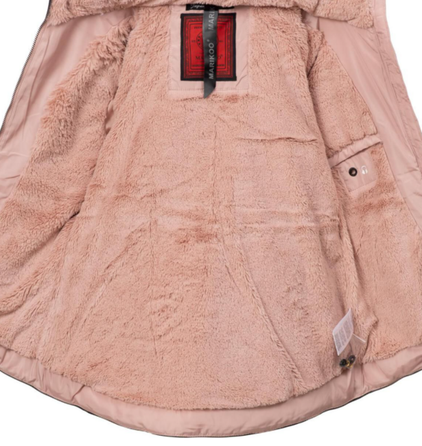 Marikoo Amber damen-Winterjacke mit Kapuze, rose