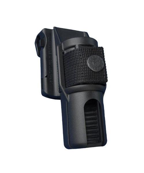 ESP LH-04 drehbarer kunststoffholster für die taschenlampe, schwarz