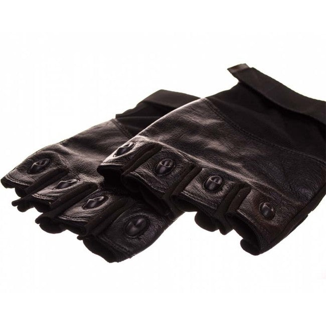O&T Handschuhe ochranne kozene fingerlos, schwarz