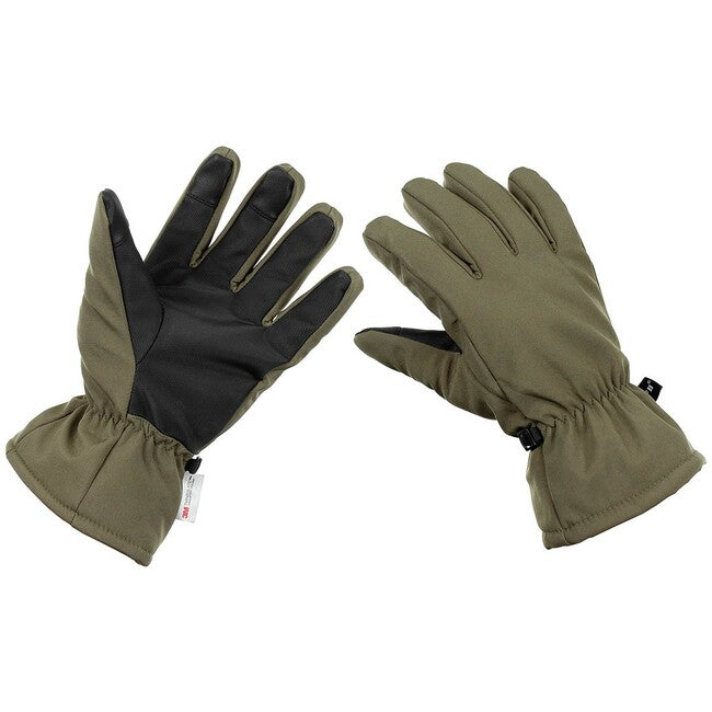 MFH Softshell-handschuhe mit 3M™ Thinsulate™ Isolierung, od grün