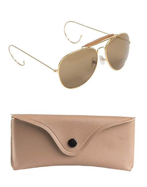 Mil-Tec Air Force Sonnenbrille mit Etui, verspiegelt