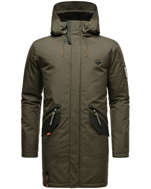 Stone Harbour Ragaan herren Winterjacke mit Kapuze, anthrazit