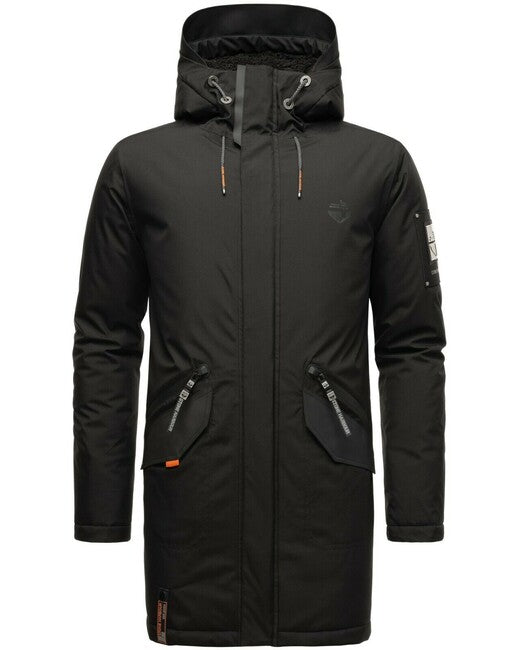 Stone Harbour RAGAAN herren Winterjacke mit Kapuze, schwarz