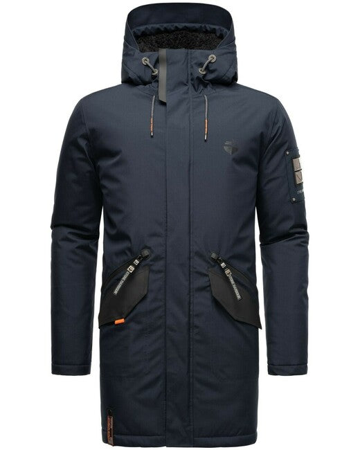 Stone Harbour RAGAAN herren-Winterjacke mit Kapuze, marineblau