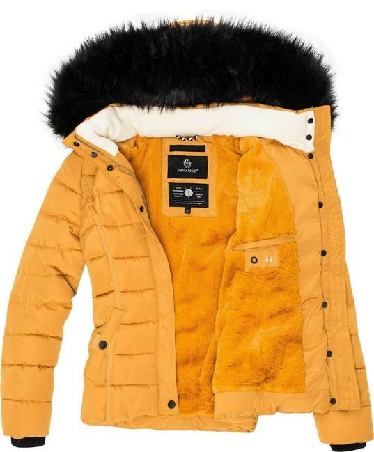 Navahoo Miamor damen Winterjacke mit Kapuze, gelb