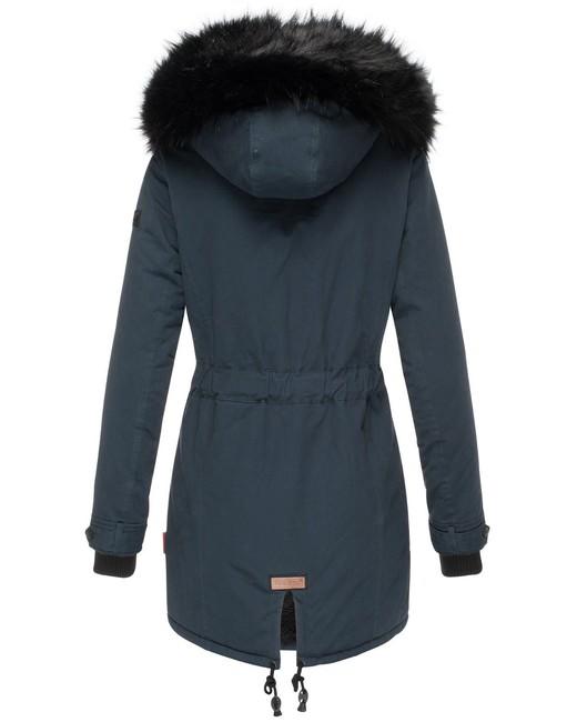 Navahoo Luluna damen Winterjacke mit Kapuze, dunkelblau