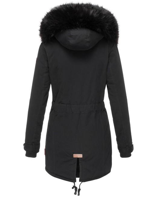 Navahoo Luluna damen Winterjacke mit Kapuze, schwarz