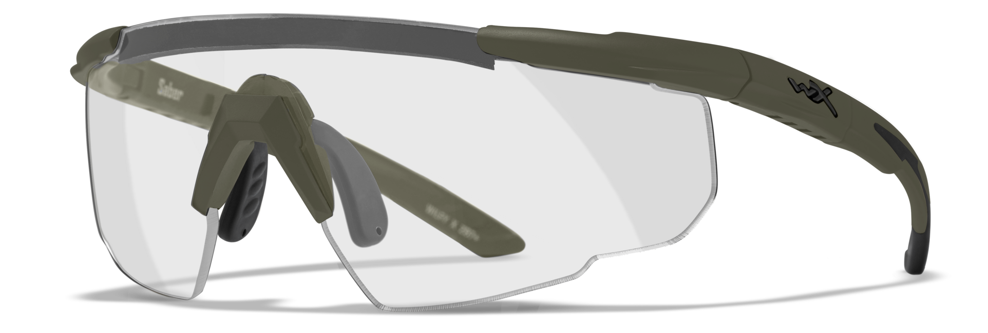 WILEY X Saber Advance schutzbrille mit wechselgläsern, grün