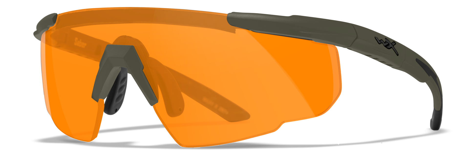 WILEY X Saber Advance schutzbrille mit wechselgläsern, grün