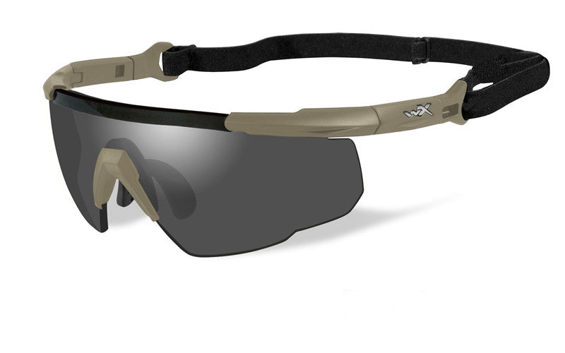 WILEY X Sabre Advance schutzbrille mit wechselgläsern, braun