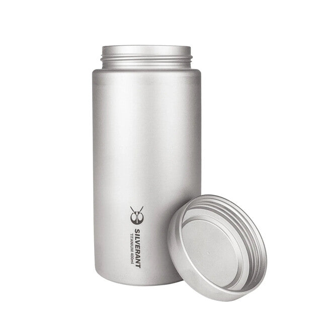 Silverant Titanium 400 ml Flasche mit flachem Verschluss