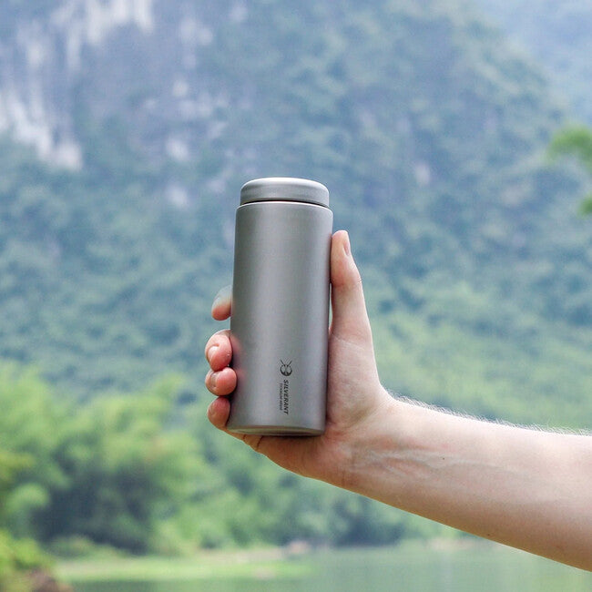 Silverant Titanium 400 ml Flasche mit flachem Verschluss