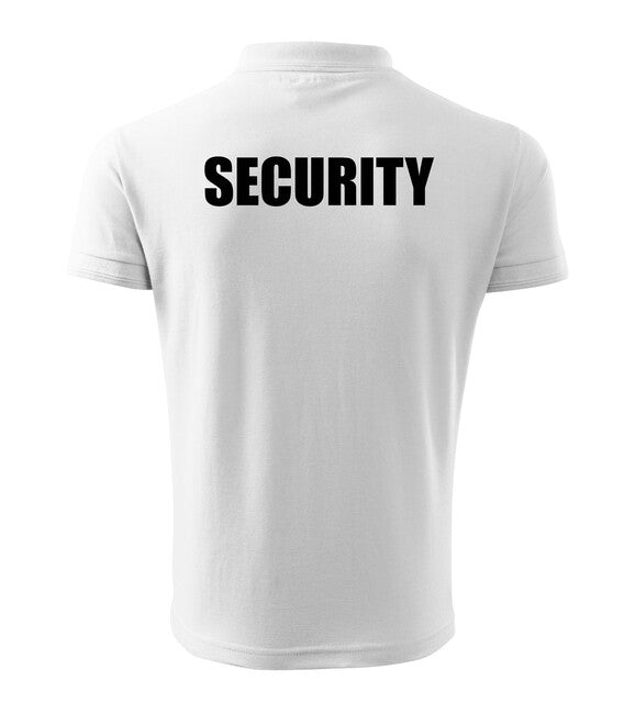 DRAGOWA Polo-Shirt SECURITY, weiß