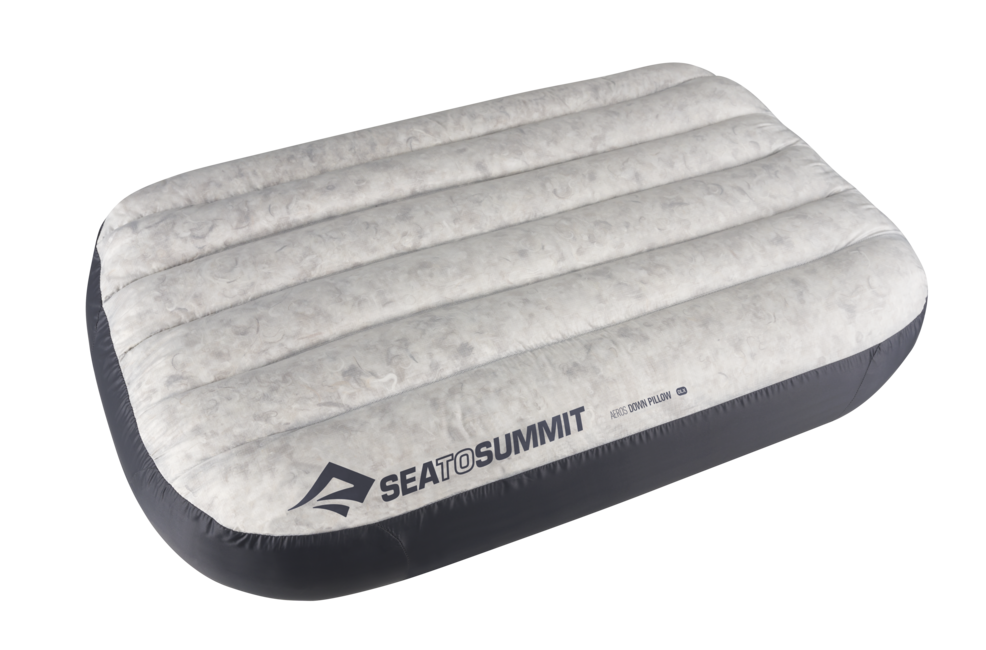 SEA to Summit Aeros Daunen-Reisekissen, grau
