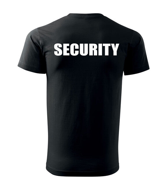 DRAGOWA T-shirt mit Aufschrift SECURITY, schwarz
