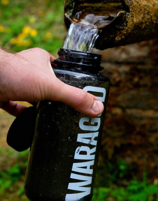 WARAGOD Sigyn breite sportflasche 1000 ml, schwarz
