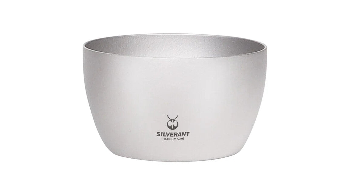 Silverant Doppelwandiger Titanbecher 50 ml, Schnapsglas