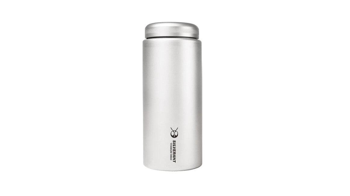 Silverant Titanium 400 ml Flasche mit flachem Verschluss