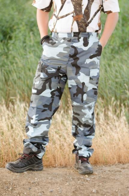 O&T Herrenhose BDU, vzor skyblue