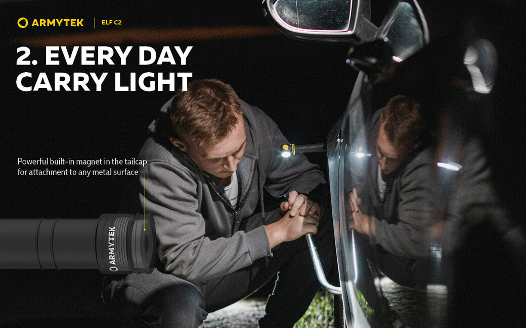 ArmyTek Celovka Elf C2 Micro USB tepla weiß s napajanim z akumulatora 1023 lm
